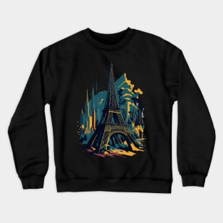 Eiffel tower french iconic famous architecture Crewneck Sweatshirt